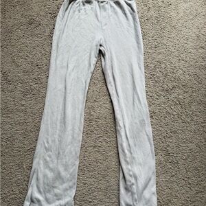 SKIMS Light Gray Ribbed Pants